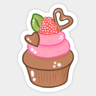 Kawaii Cupcake Sticker